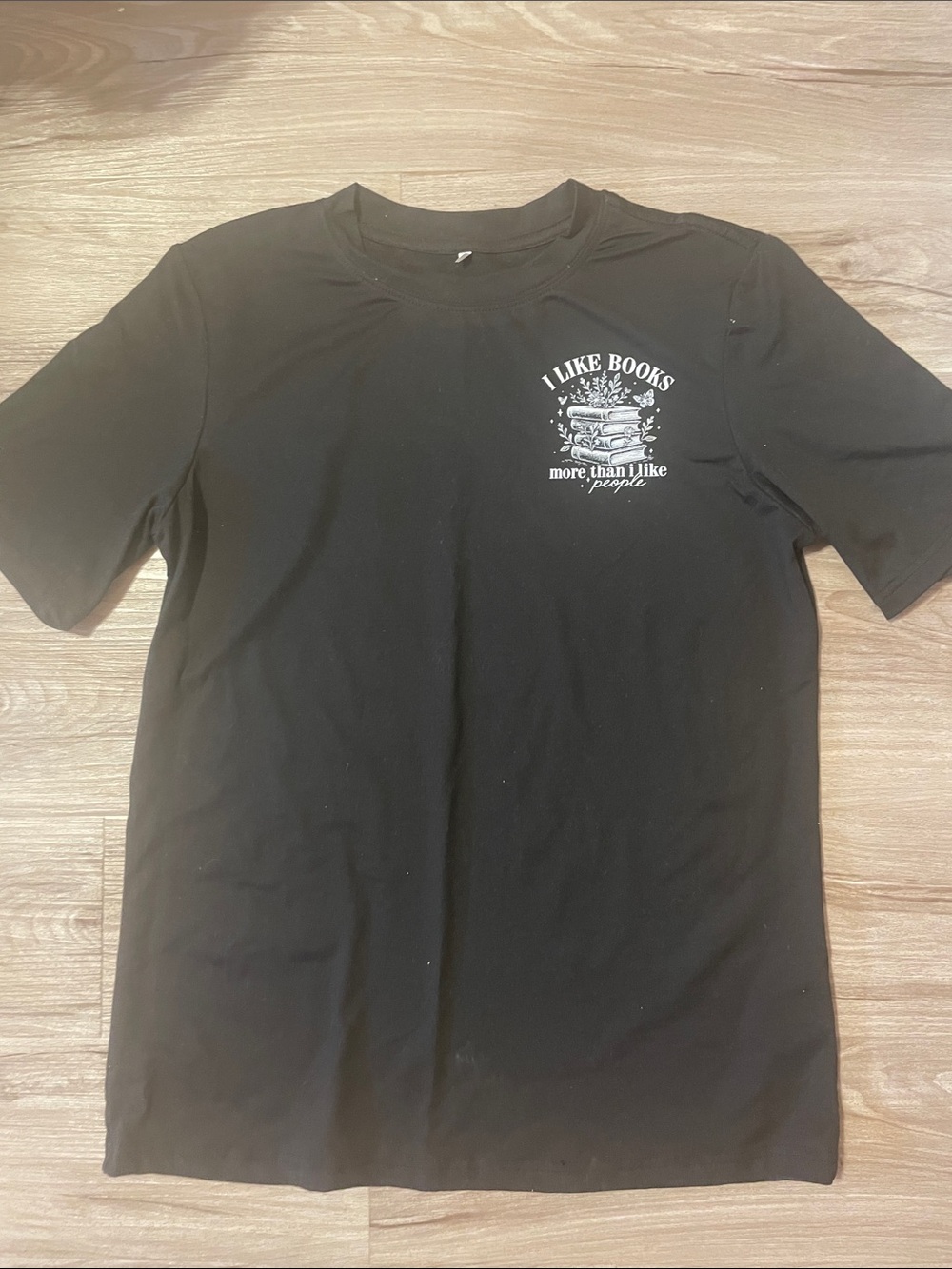 I Like Books Graphic Tee - Black